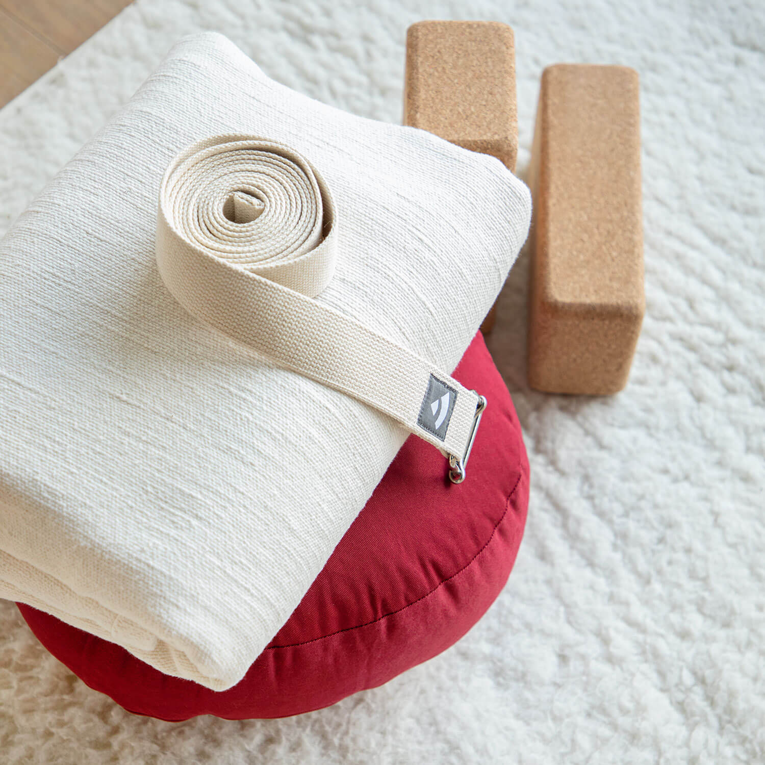 Bavlněná deka na jógu Bodhi Shavasana – tyrkysová