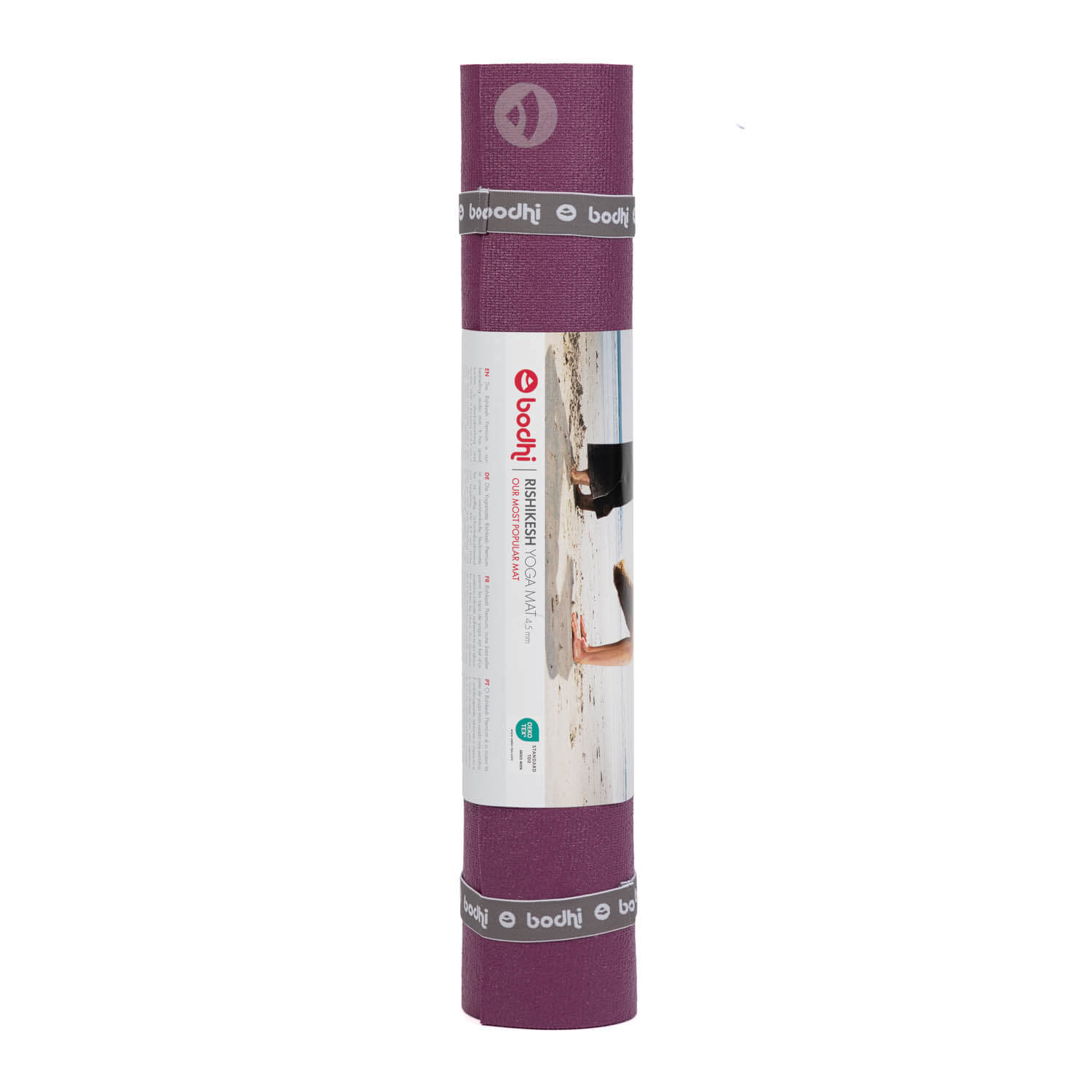 Jógová podložka Bodhi Rishikesh Premium XL 4,5 mm – délka 200 cm – fialová