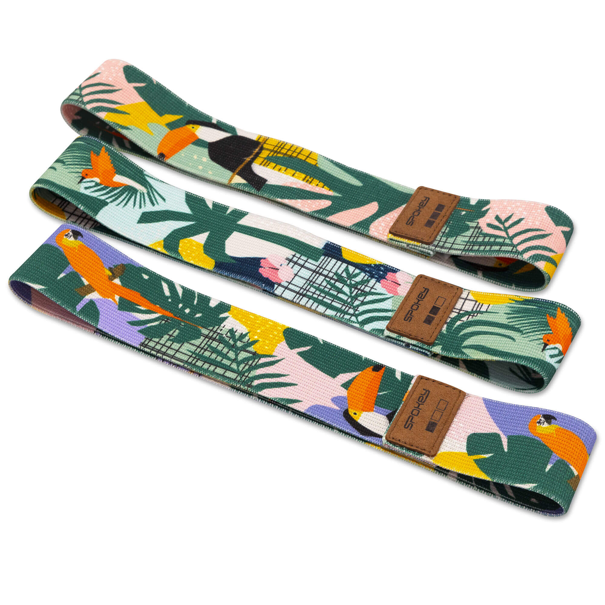 Sada 3 odporových gumových pásů Spokey Home Jungle Set