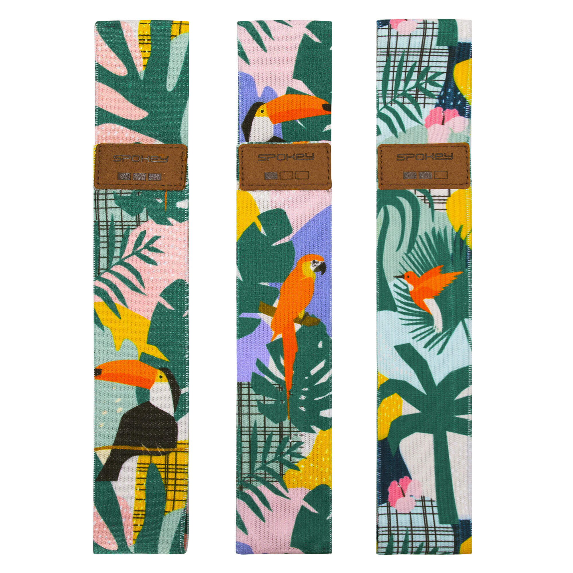 Sada 3 odporových gumových pásů Spokey Home Jungle Set