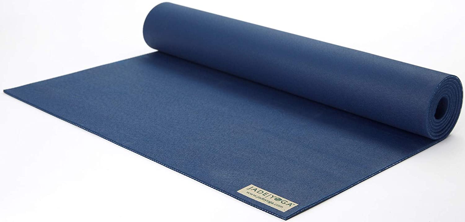 Jógová podložka Jade Yoga Travel 3 mm, 188 cm – tmavě modrá