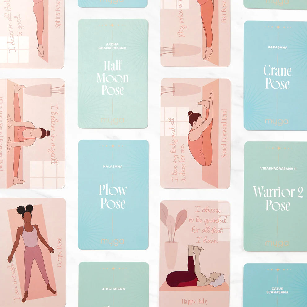 Karty s jógovými pozicemi myga Yoga Pose Cards