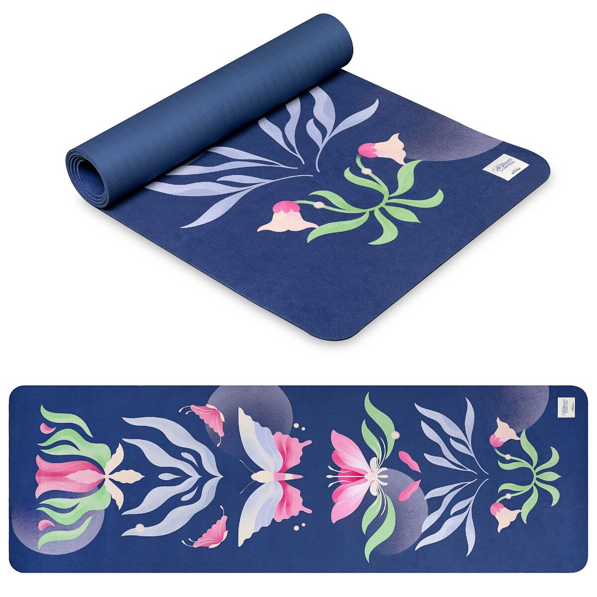 Jógová a cvičební podložka Spokey The Bloom Mat 4 mm