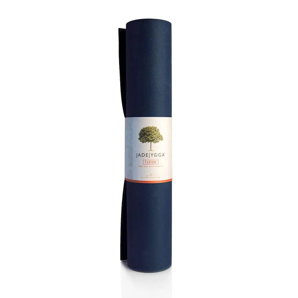 Jógová podložka Jade Yoga Fusion 8 mm 188 cm – tmavě modrá