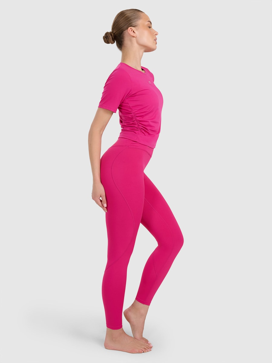 Tričko na jógu a pilates 4F – růžové