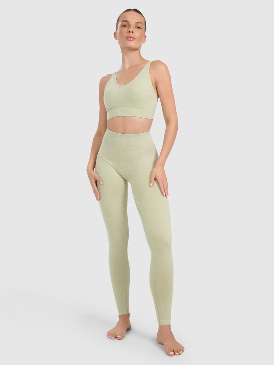 Sportovní podprsenka na jógu a pilates 4F – zelená
