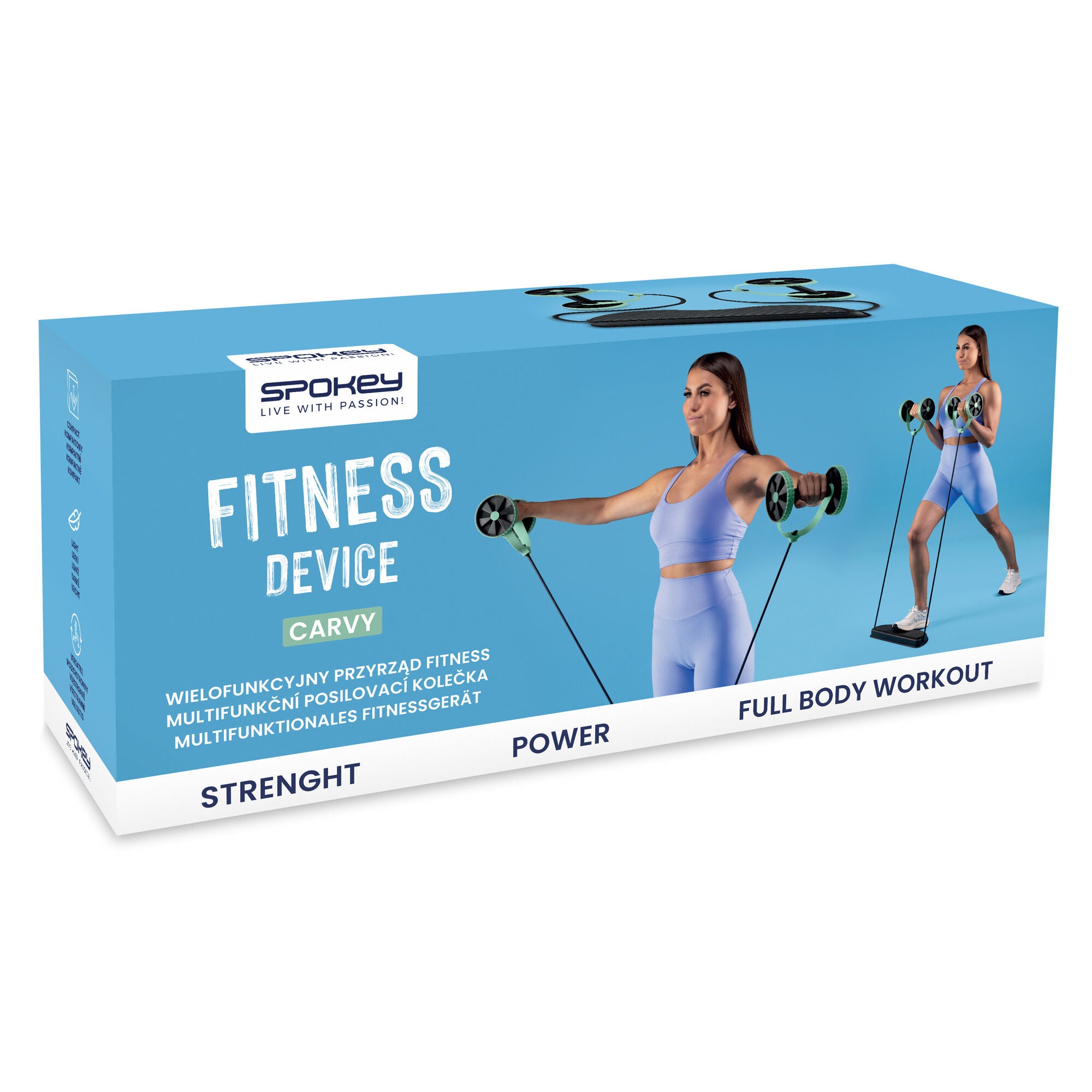 Multifunkční fitness přístroj 2 v 1 Spokey CARVY