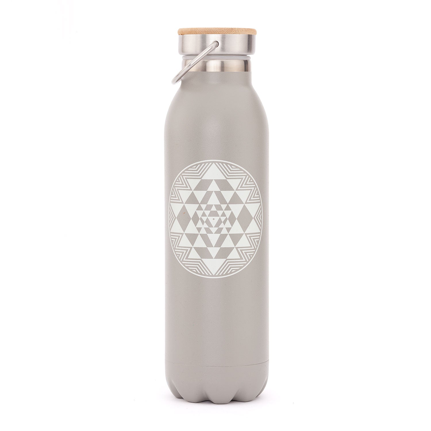 Termoska Bodhi 600 ml z nerezové oceli, vzor Yant, matná černá