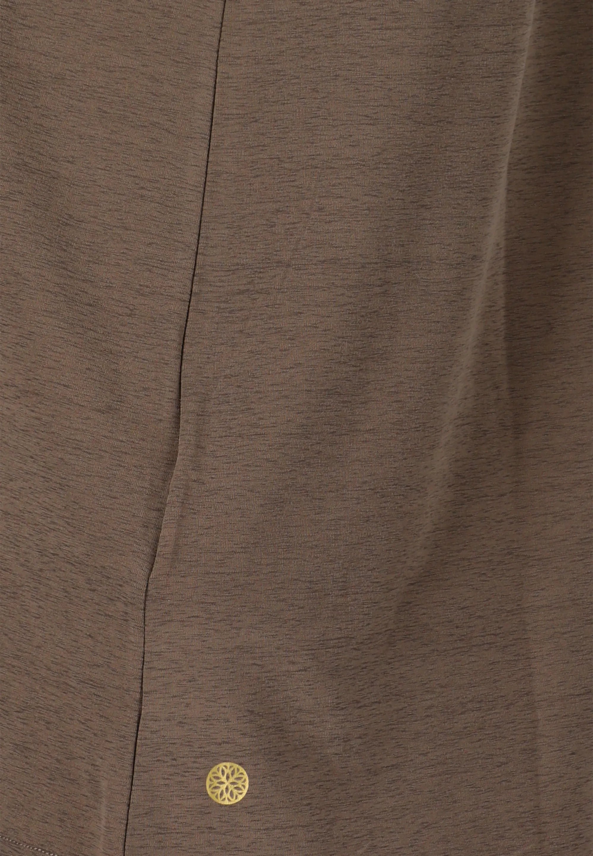 Jógové tričko Athlecia Mota Slub Top – hnědé