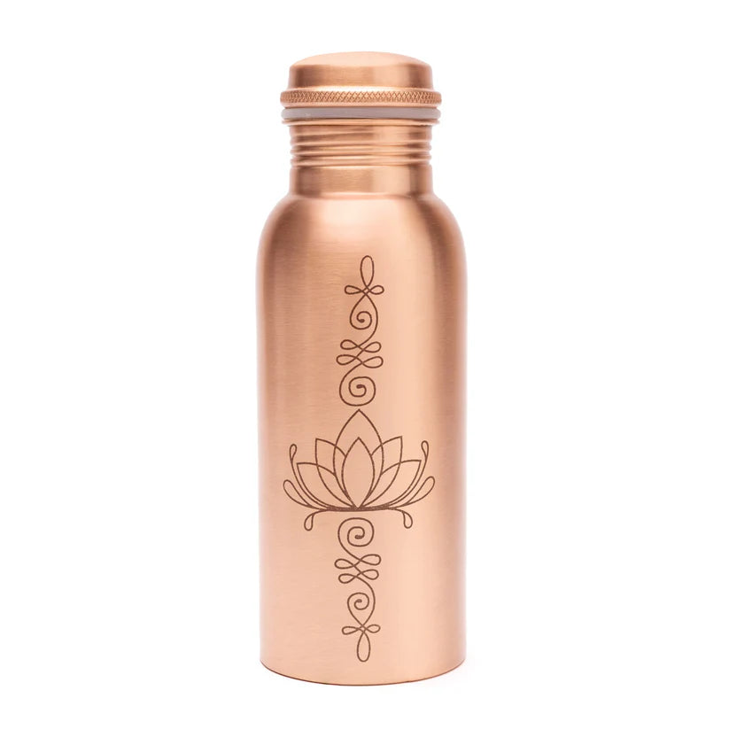 Měděná láhev na vodu Yogi &amp; Yogini Lotus 500 ml