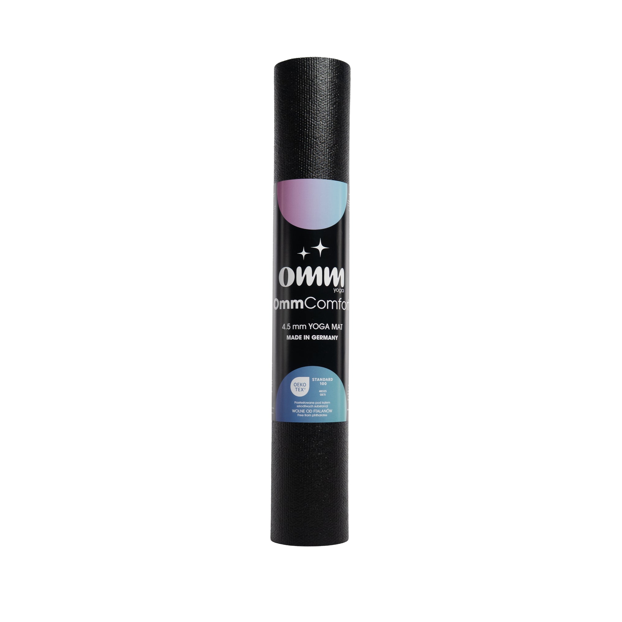 Jógová podložka OMM YOGA Comfort Black 4,5 mm