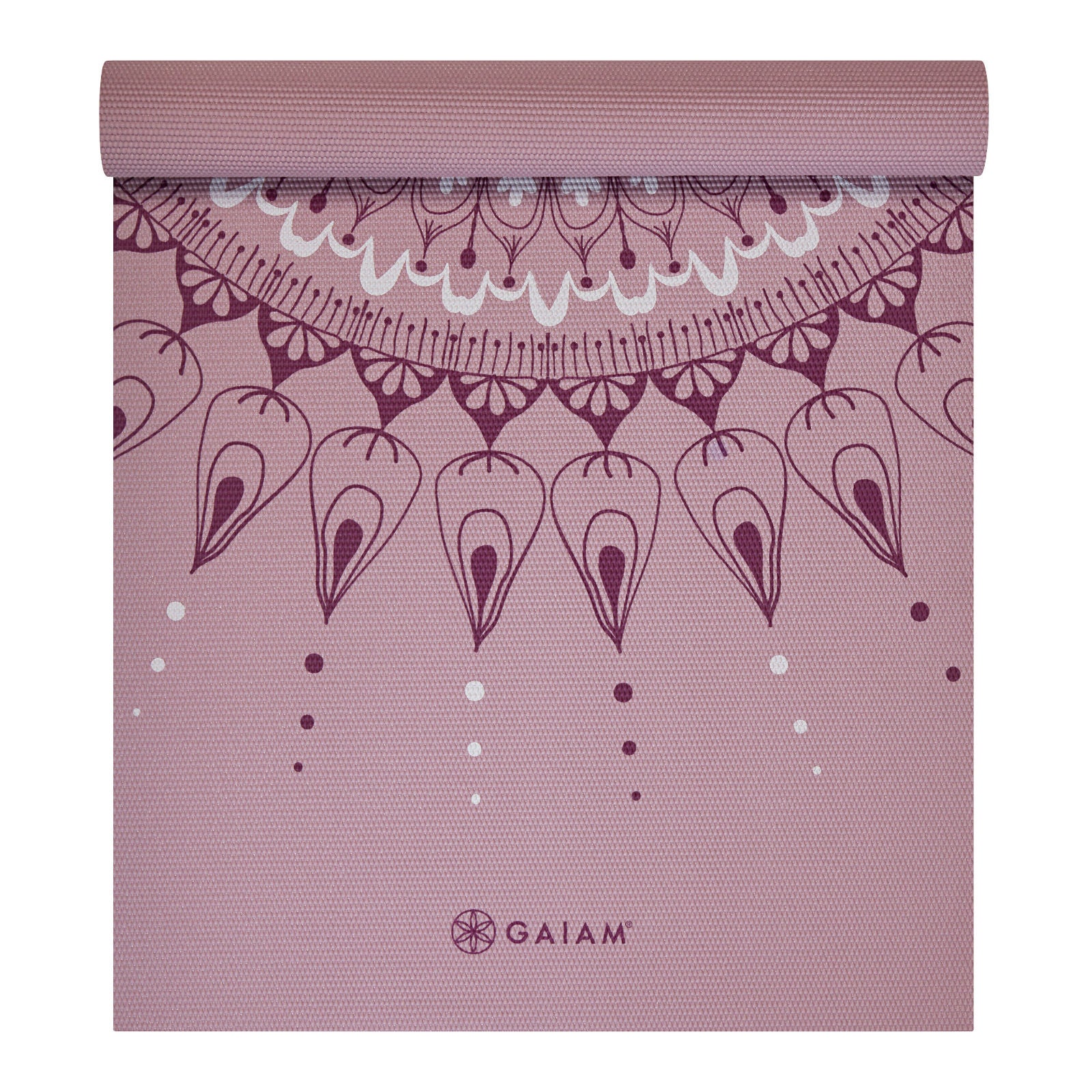 Jógová podložka GAIAM HERE &amp;amp; NOW DUSTY ROSE 4 mm