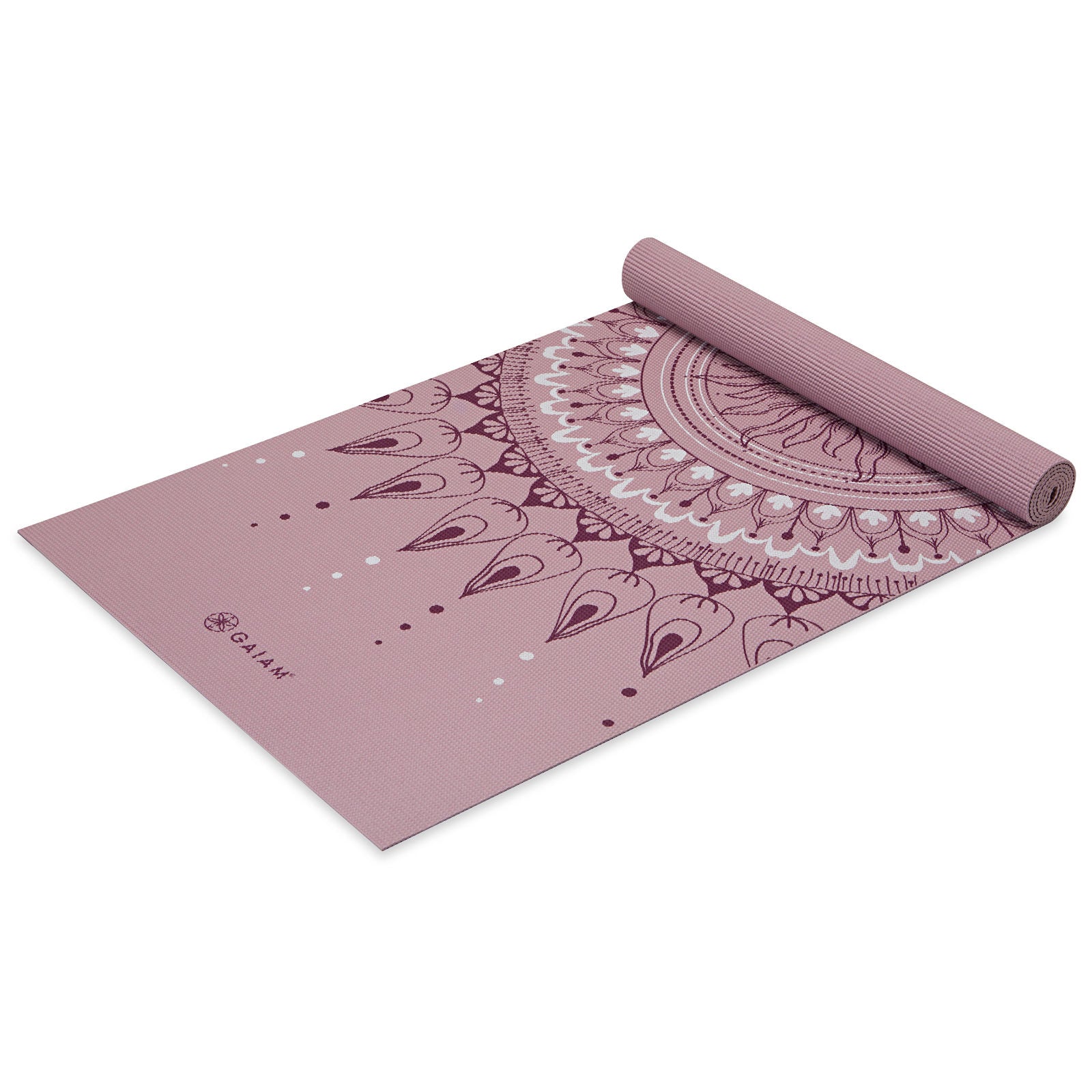 Jógová podložka GAIAM HERE &amp;amp; NOW DUSTY ROSE 4 mm