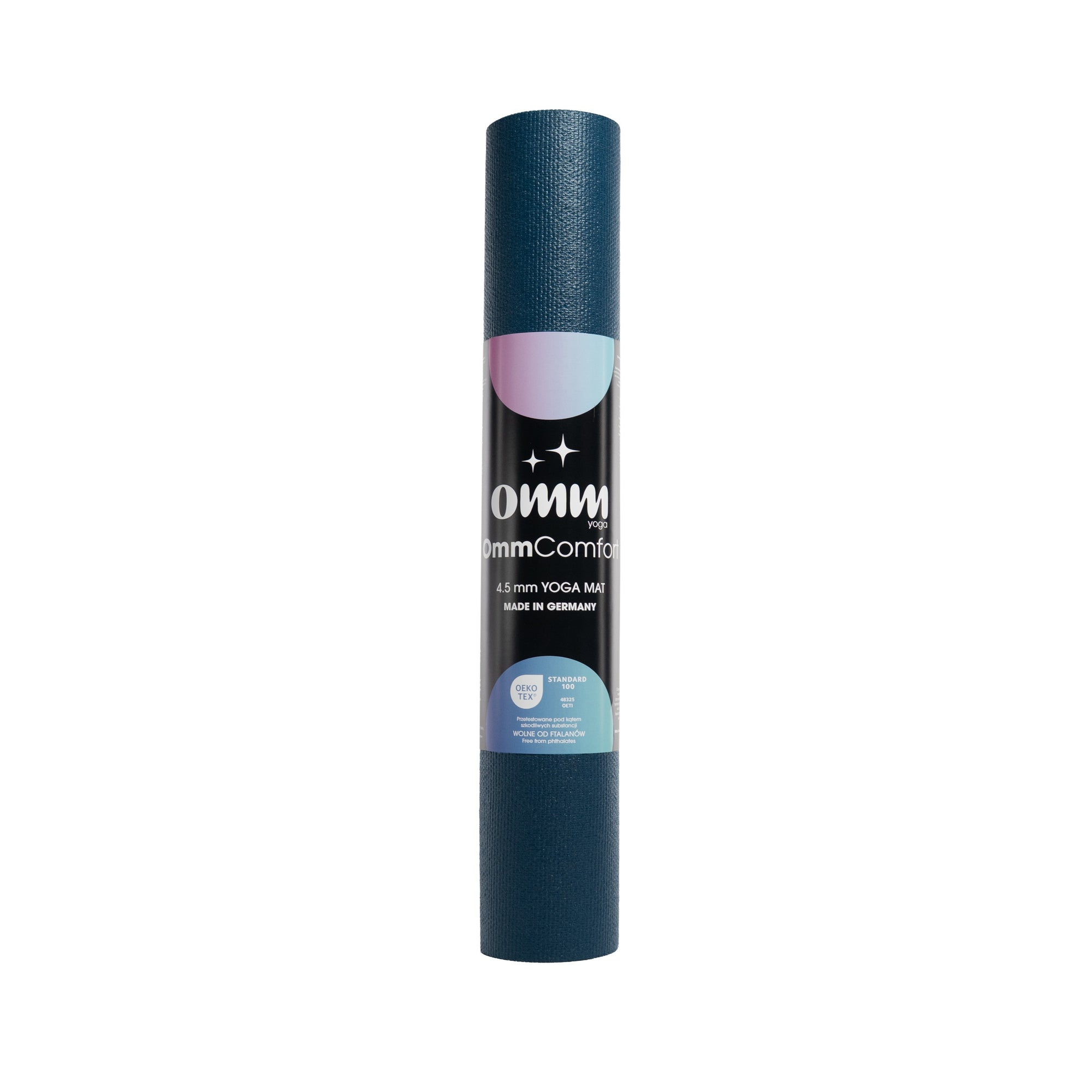Jógová podložka OMM YOGA Comfort Navy Blue 4,5 mm