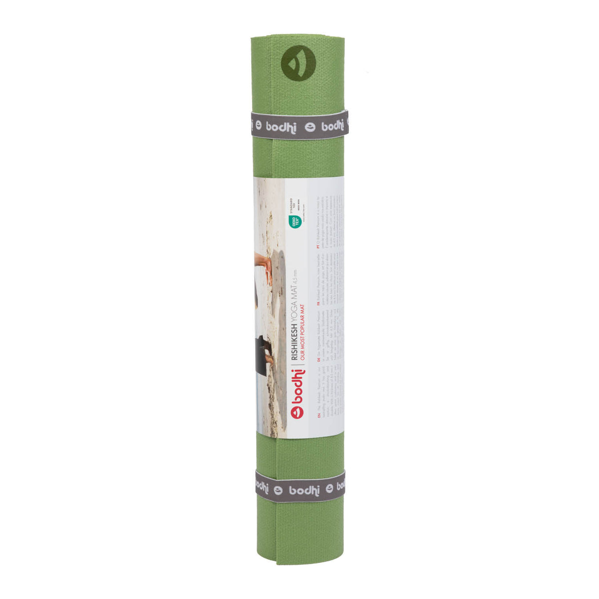 Jógová podložka Bodhi Rishikesh Premium XL 4,5 mm – délka 200 cm – zelená