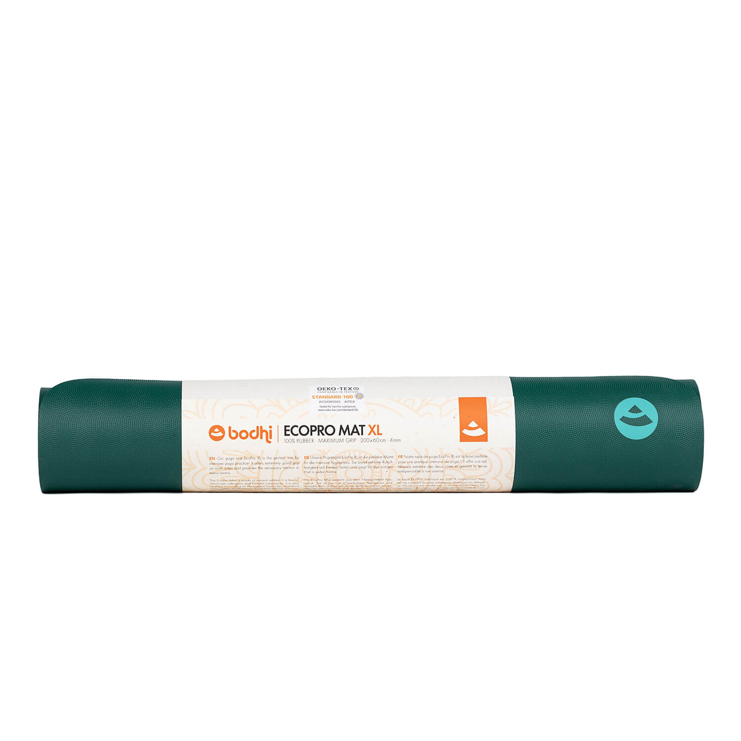 Gumová jógová podložka Bodhi EcoPro XL 4 mm – 200 cm – mátová
