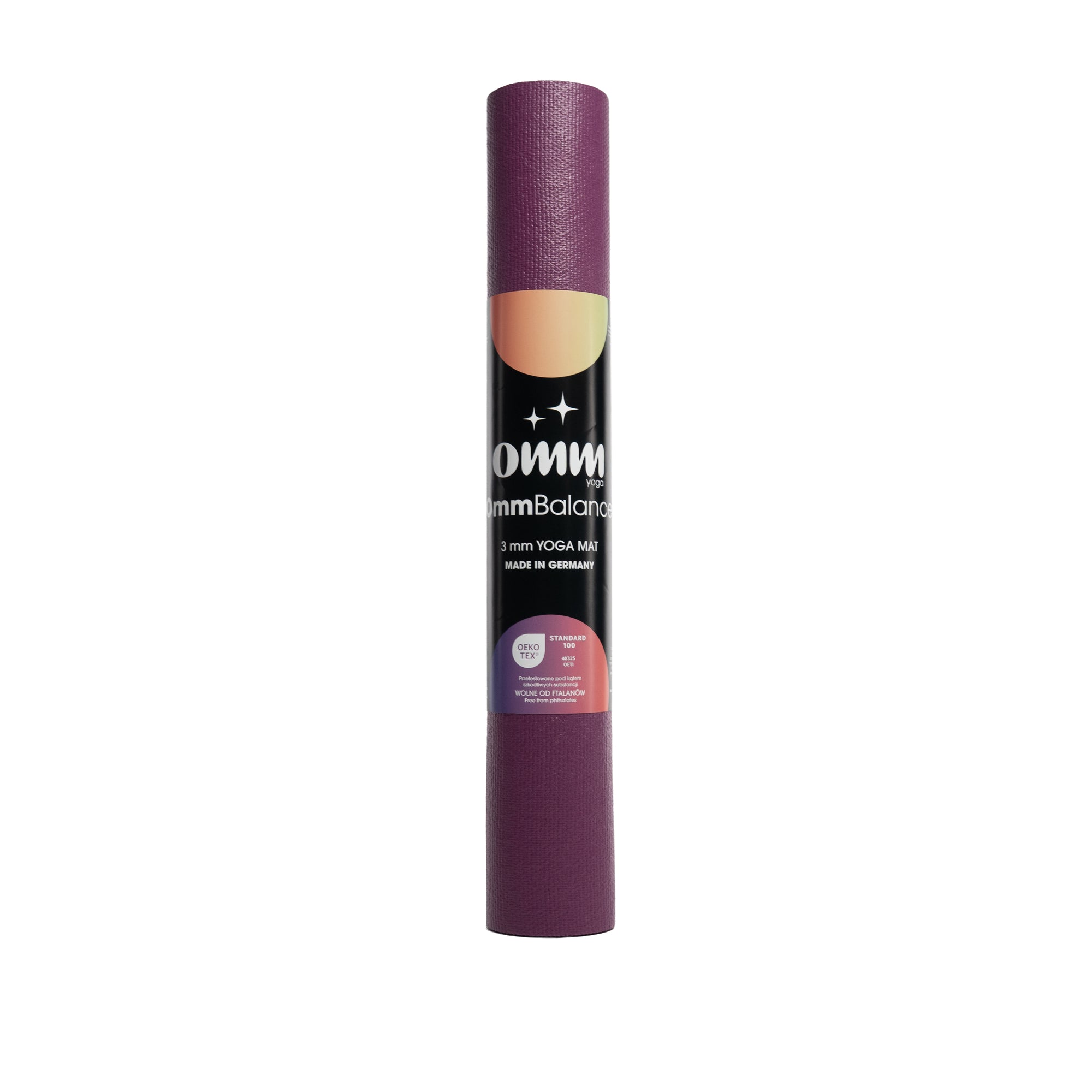 Jógová podložka OMM YOGA Balance Purple 3 mm