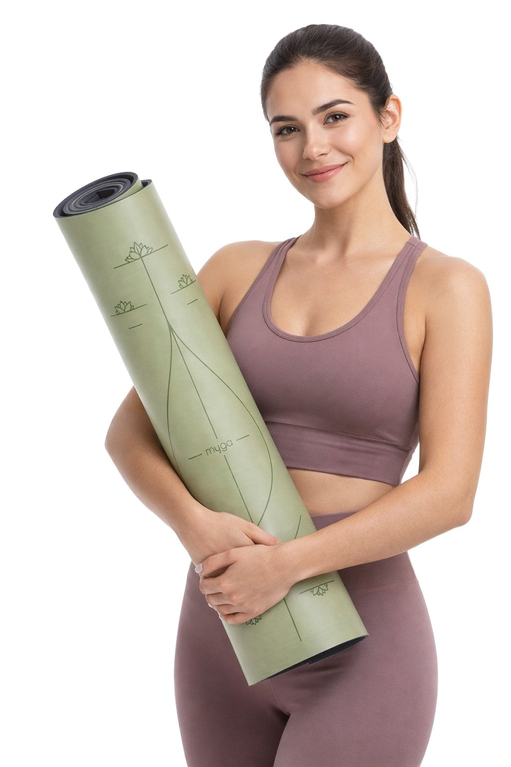 Jógová podložka Myga – Alignment 6 mm XL – zelená
