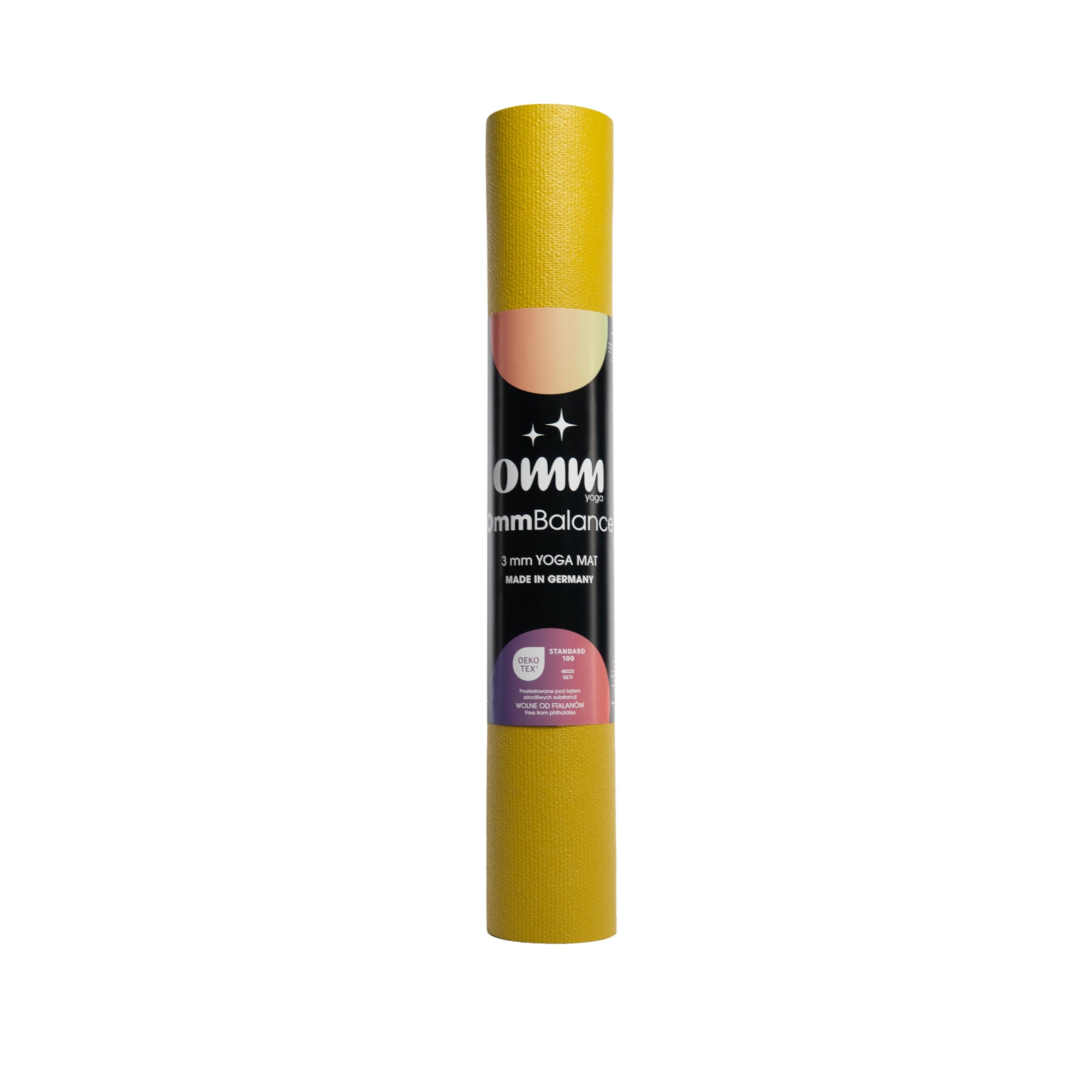 Jógová podložka OMM YOGA Balance Mango Yellow 3 mm