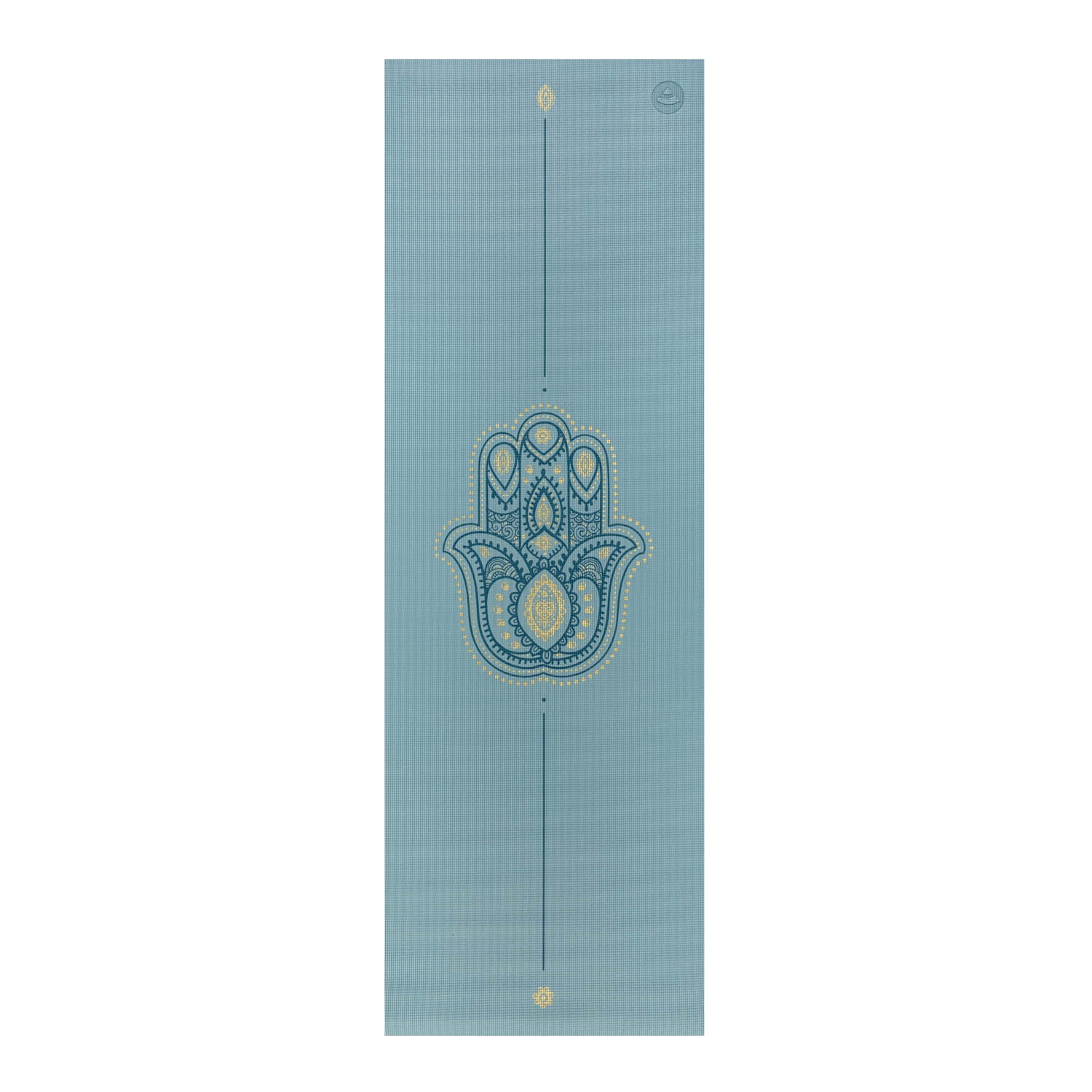 Jógová podložka Bodhi Leela 4,5 mm – modrá hamsa
