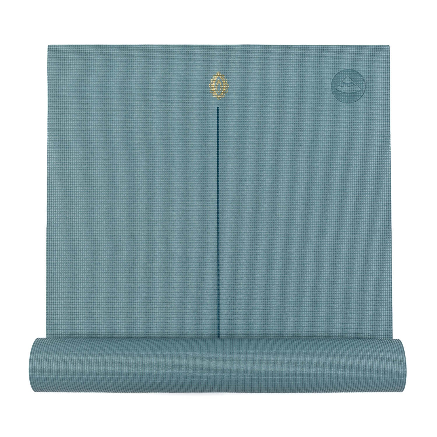 Jógová podložka Bodhi Leela 4,5 mm – modrá hamsa