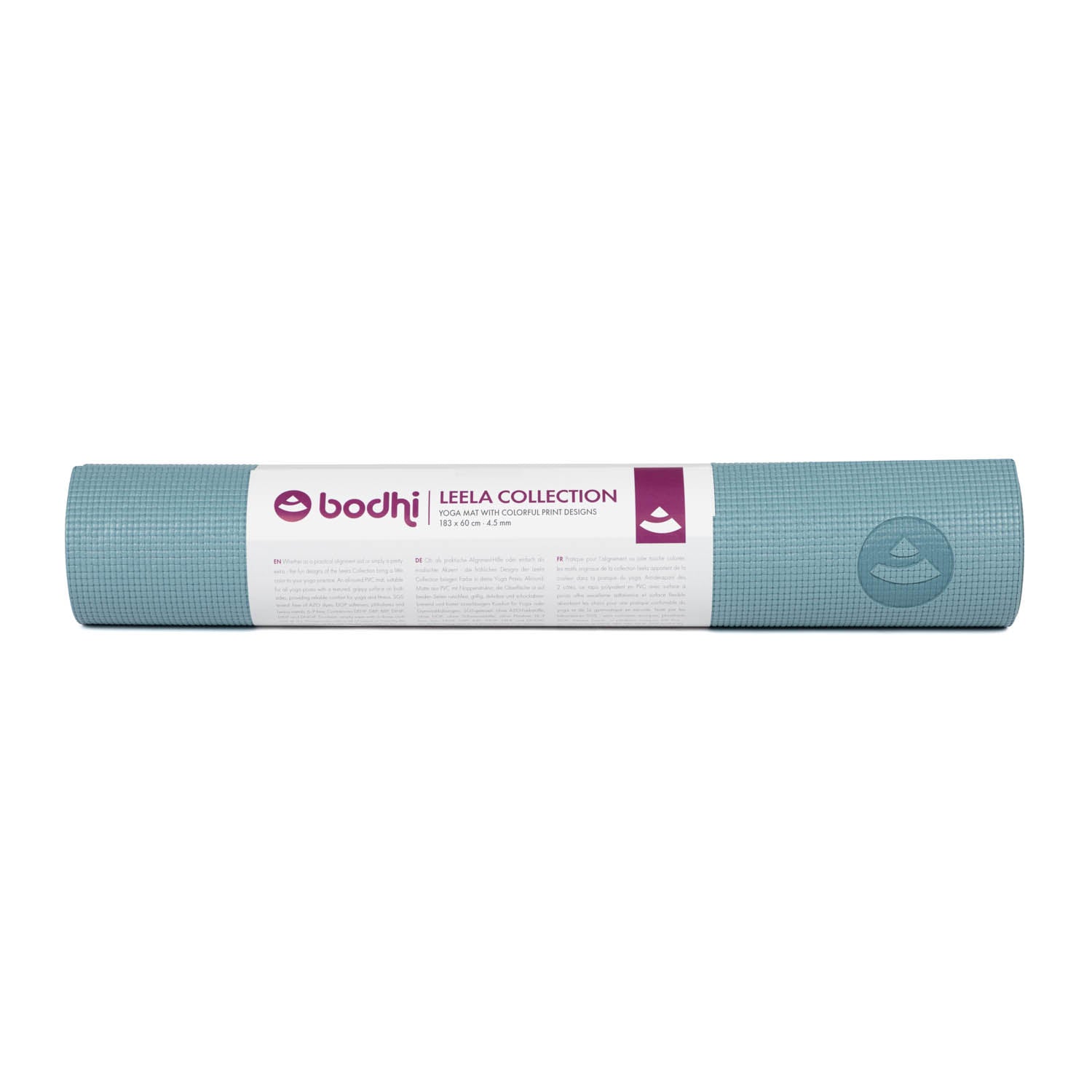 Jógová podložka Bodhi Leela 4,5 mm – modrá hamsa