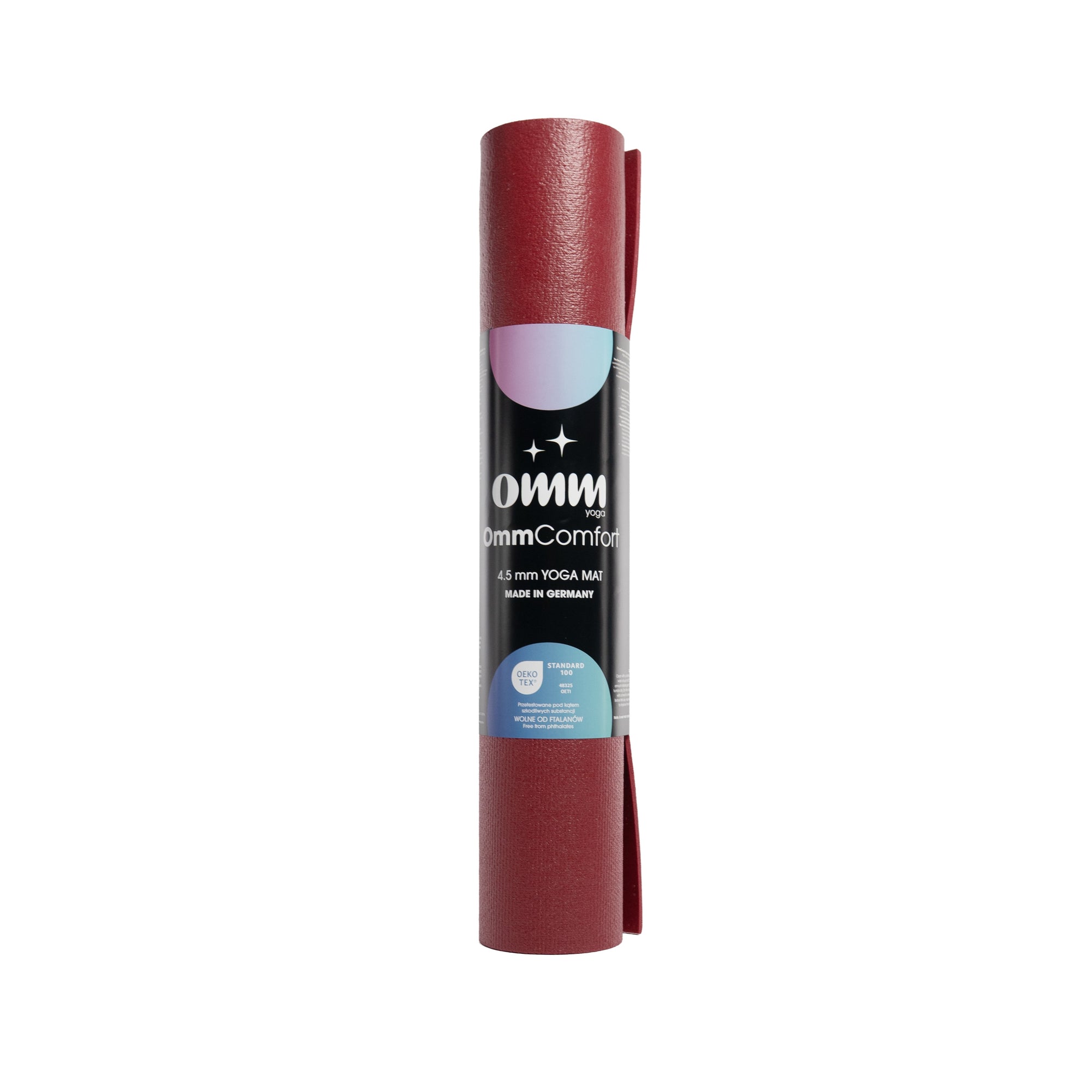 Jógová podložka OMM YOGA Comfort Red 4,5 mm