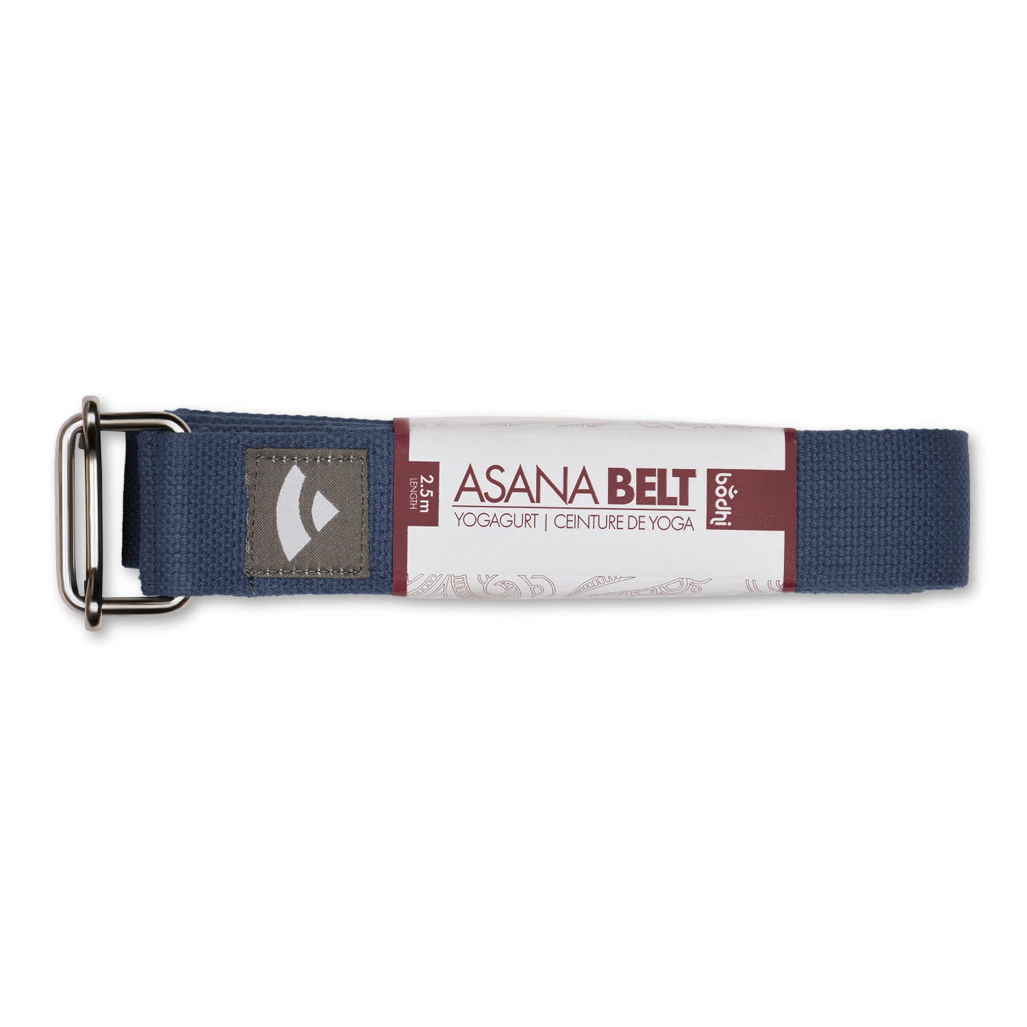 Jógový pás Bodhi Asana belt 2,5 m – tmavě modrý