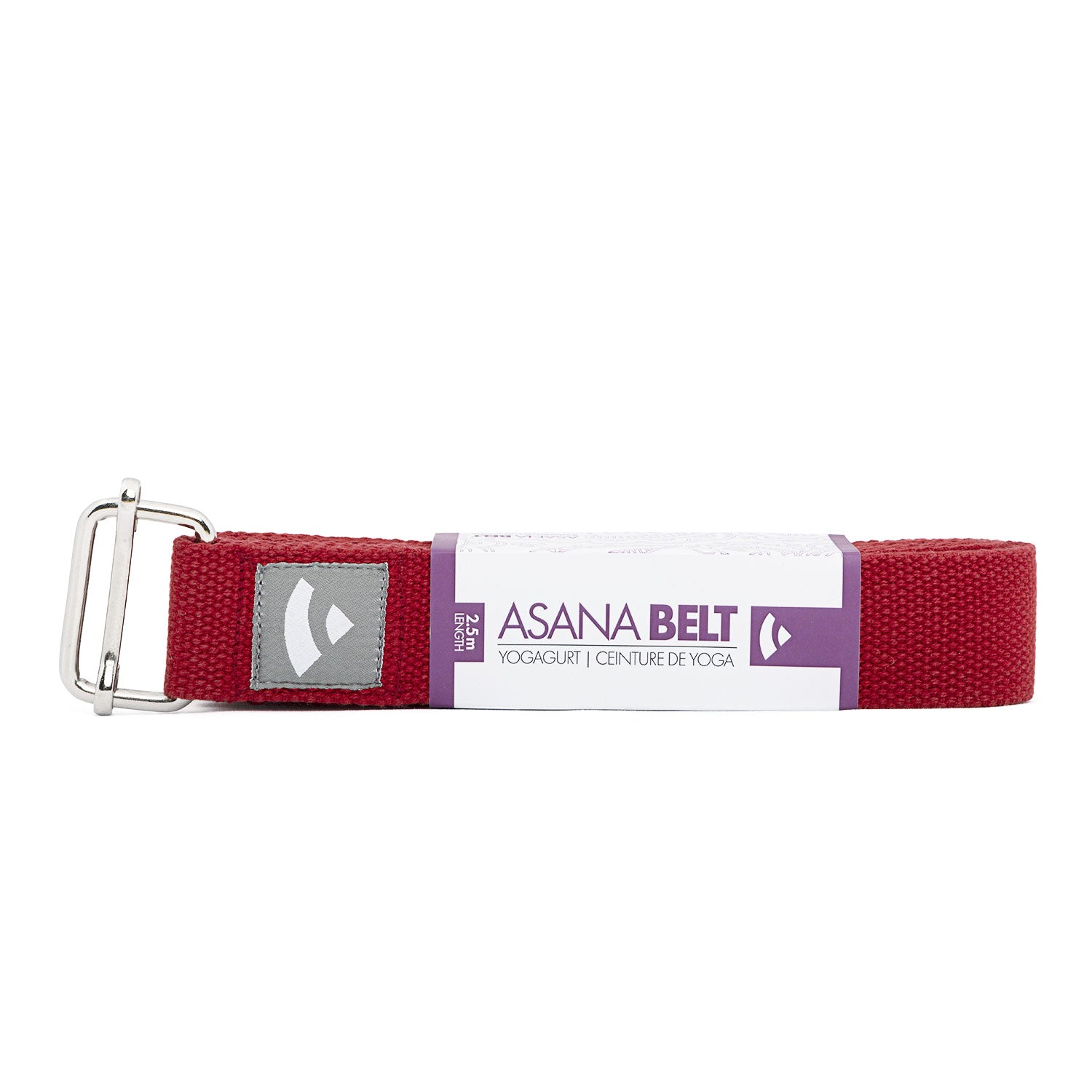 Jógový pás Bodhi Asana belt 2,5 m – vínový