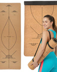 Jógová podložka Myga – Alignment 6 mm XL