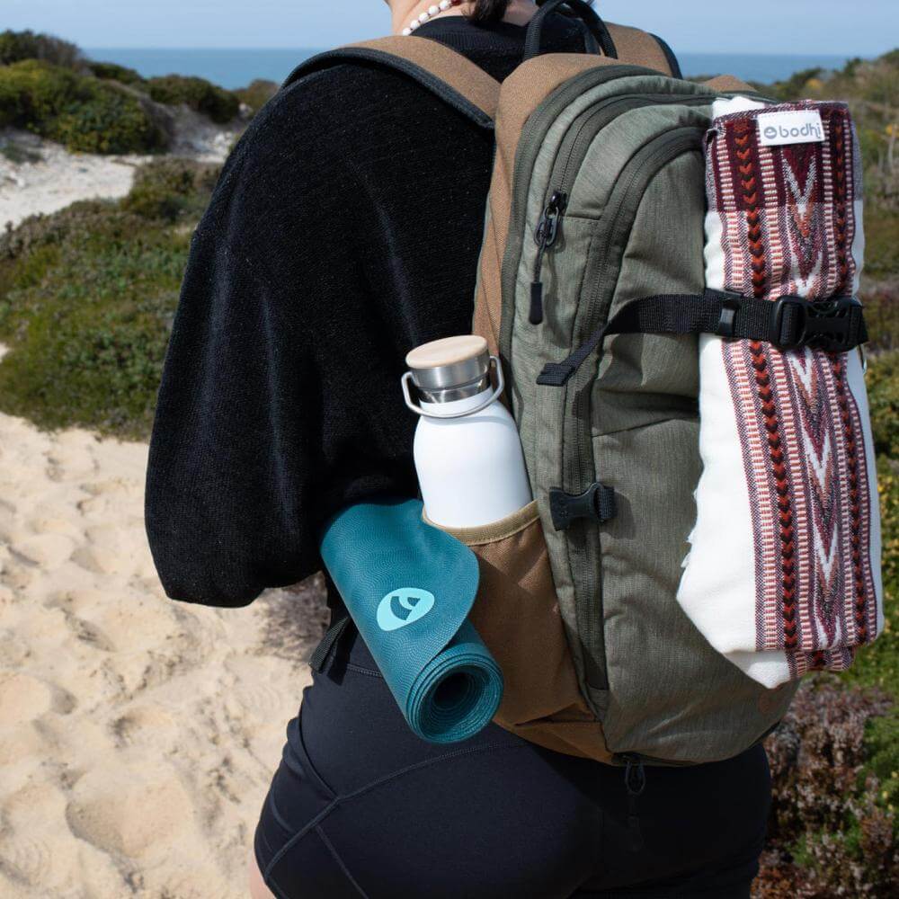 Gumová jógová podložka Bodhi EcoPro Travel 1,3 mm – mátová