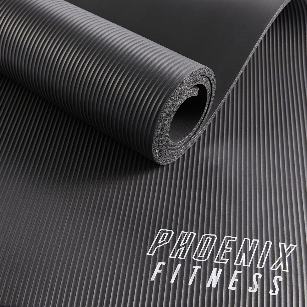 Pilates podložka Phoenix Fitness 1 cm – černá
