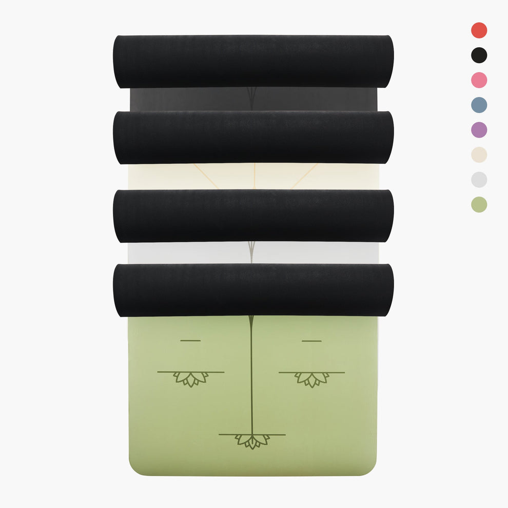 Jógová podložka Myga – Alignment 6 mm XL – zelená