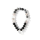 Blikající náramek Crystal Guidance &amp; Strength – horský křišťál, černý obsidián, turmalín