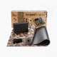 Sada na jógu Leopard Yoga Set: podložka, blok, popruh