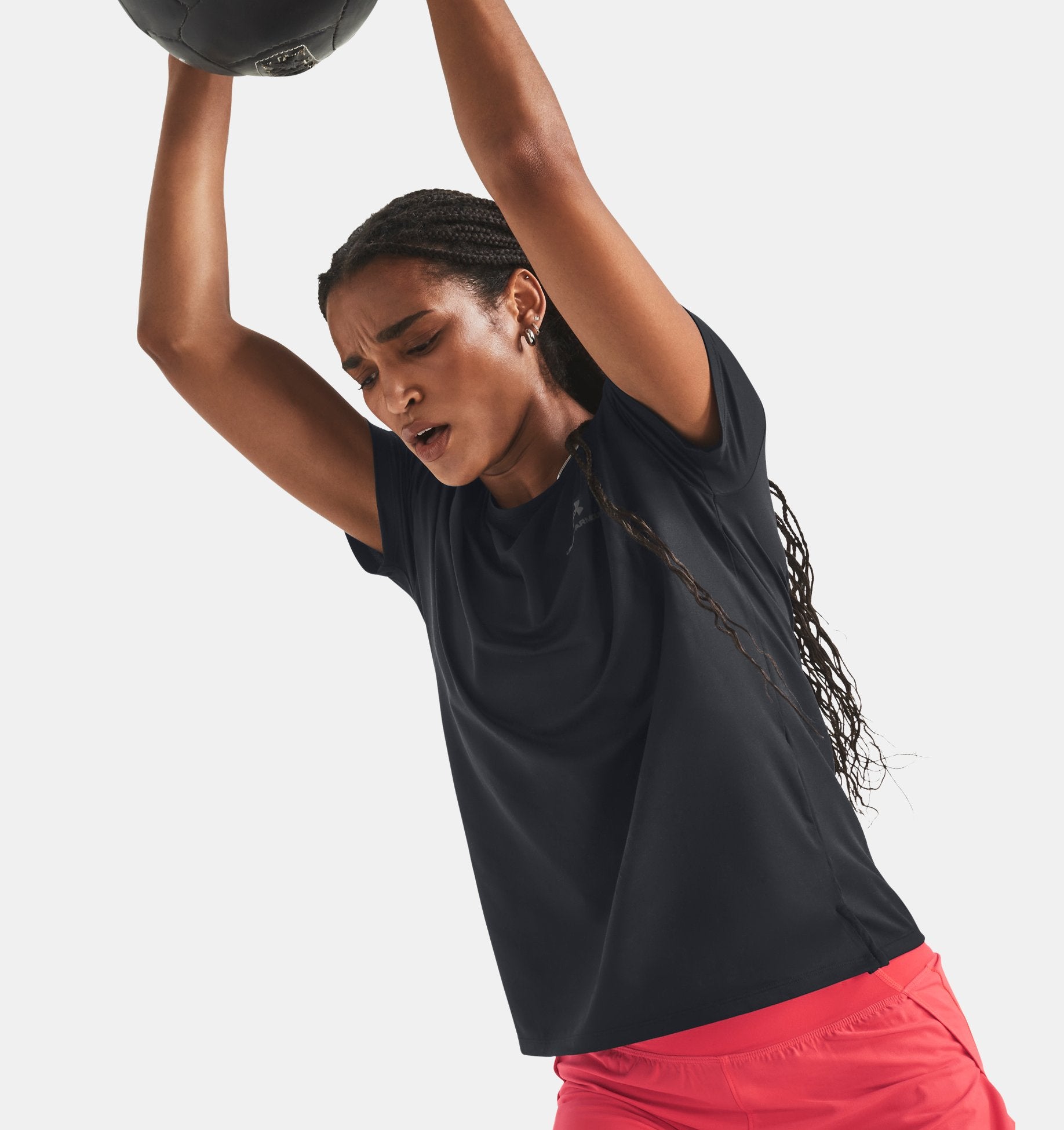 Tričko s krátkými rukávy na jógu a pilates Under Armour Vanish Energy – černé