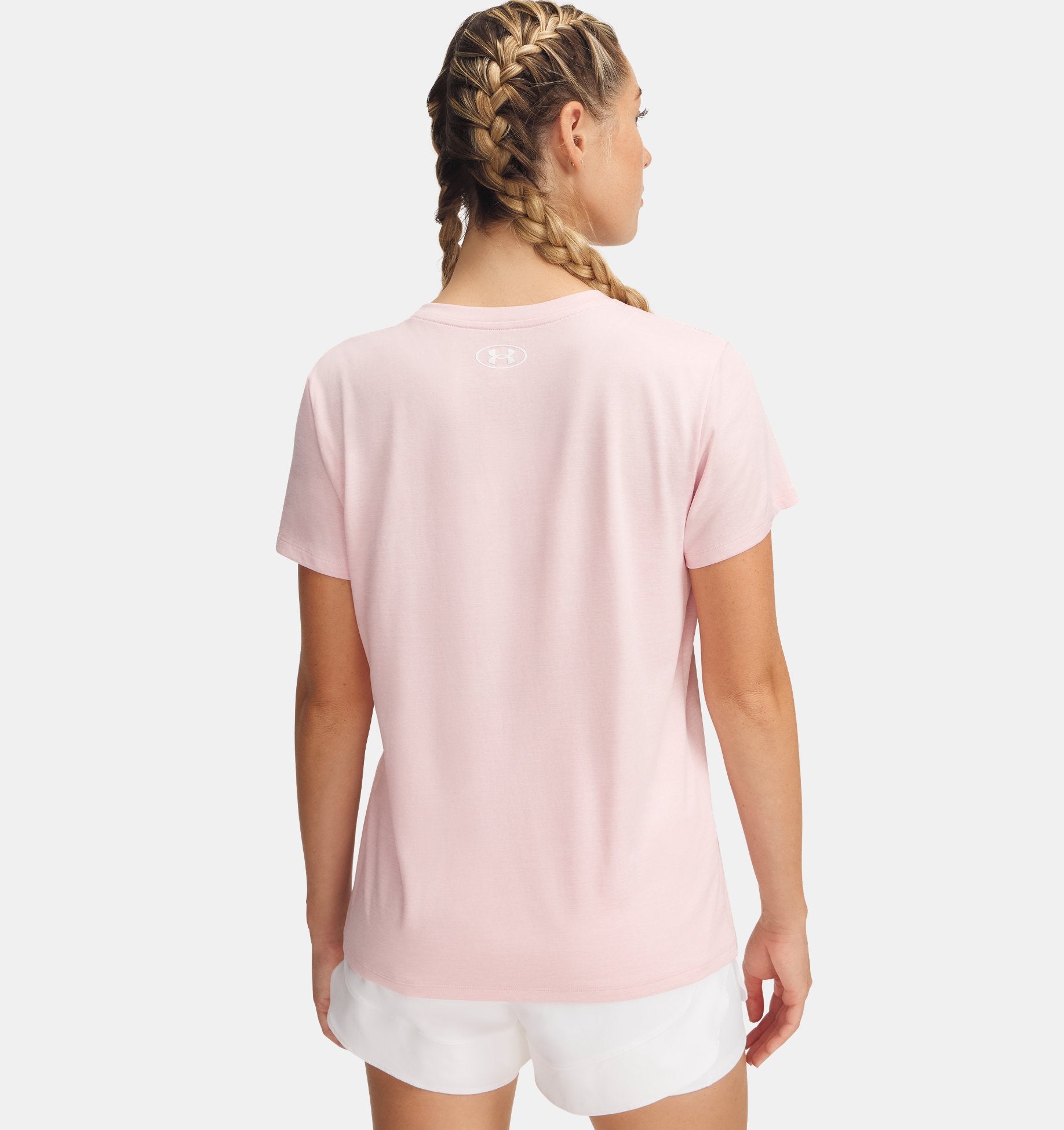 Dámské tričko na jógu a pilates Under Armour V-Neck – růžové