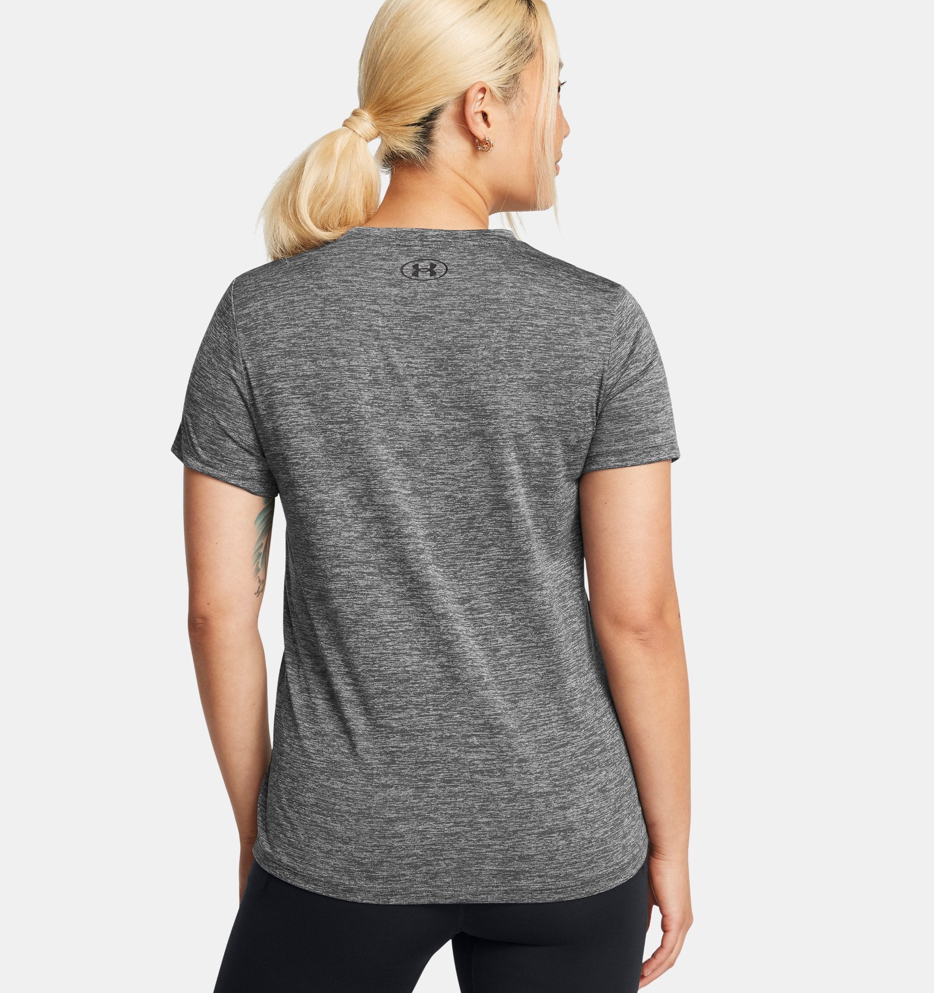 Dámské tričko na jógu a pilates Under Armour Twist – šedé