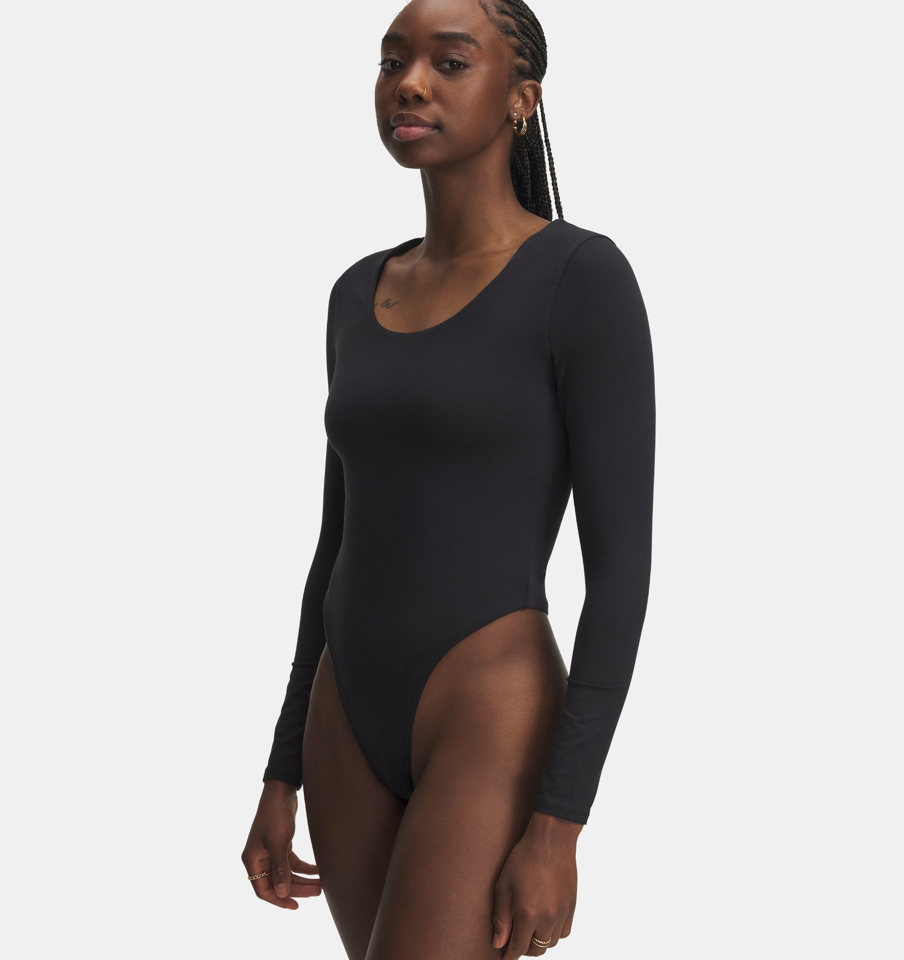Body s dlouhým rukávem Under Armour Motion – černé