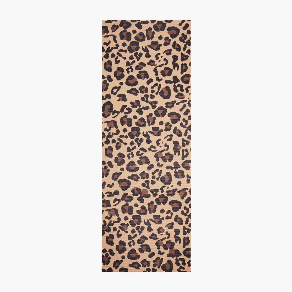 Sada na jógu Leopard Yoga Set: podložka, blok, popruh