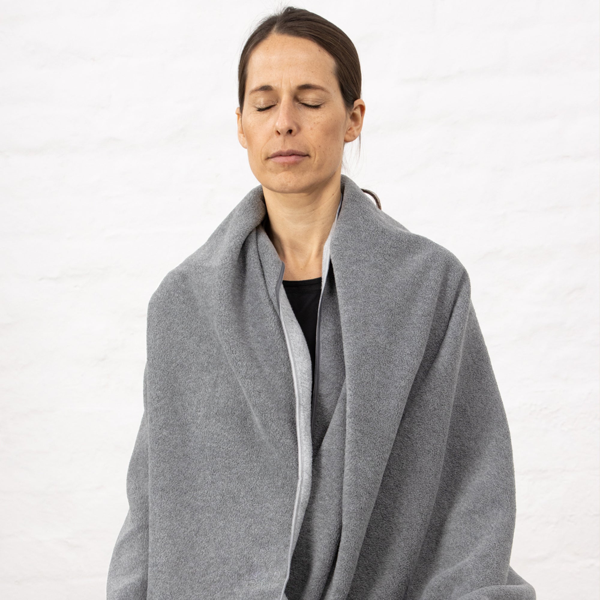 Jógová deka Myga Fleece – Stone