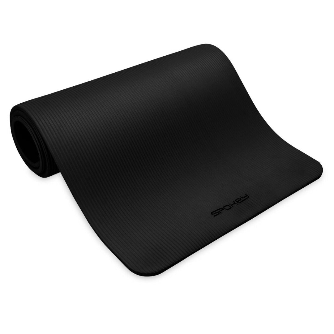 Cvičební podložka Spokey Softmat 1,5 cm – černá