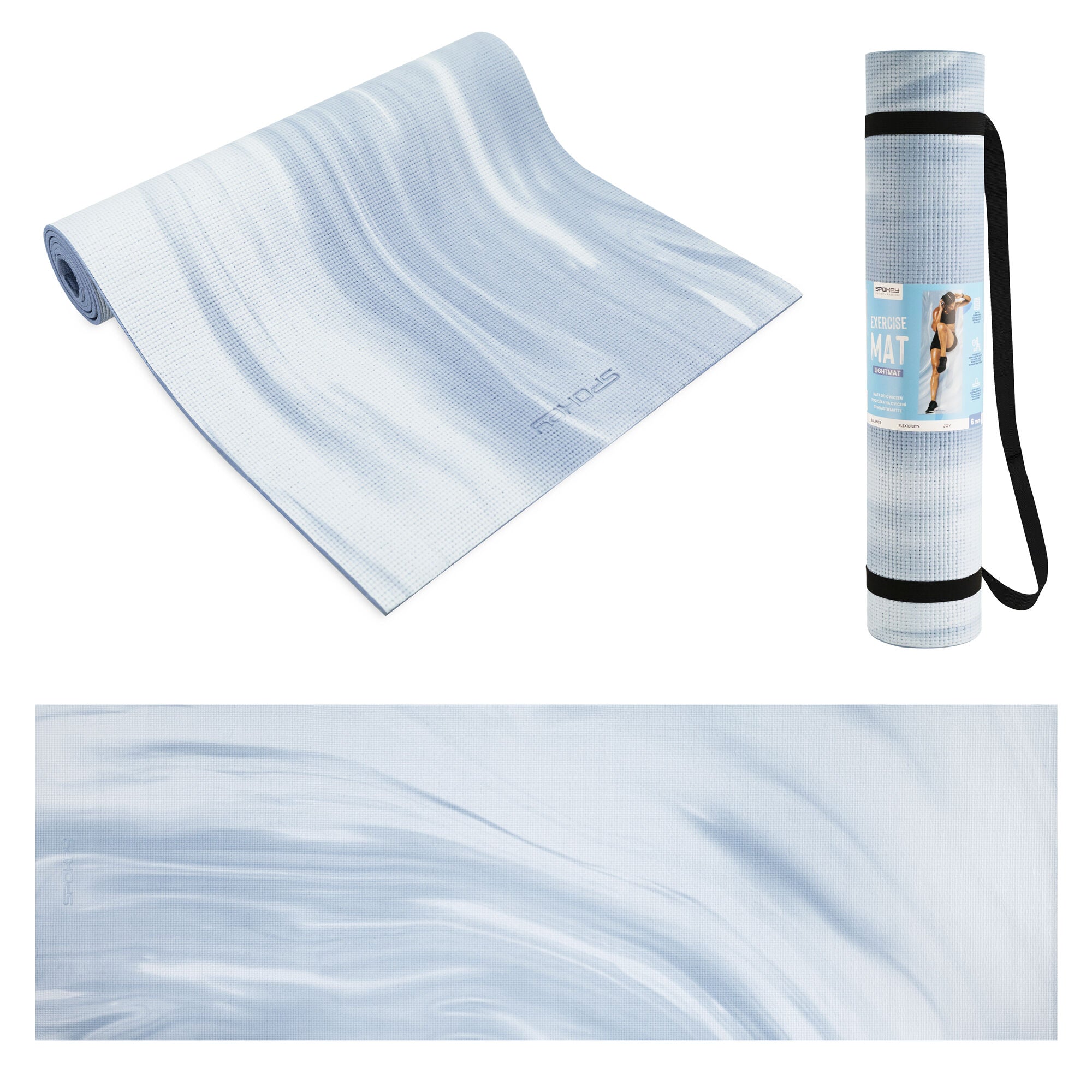 Jógová podložka Spokey Lightmat 6 mm – potisk