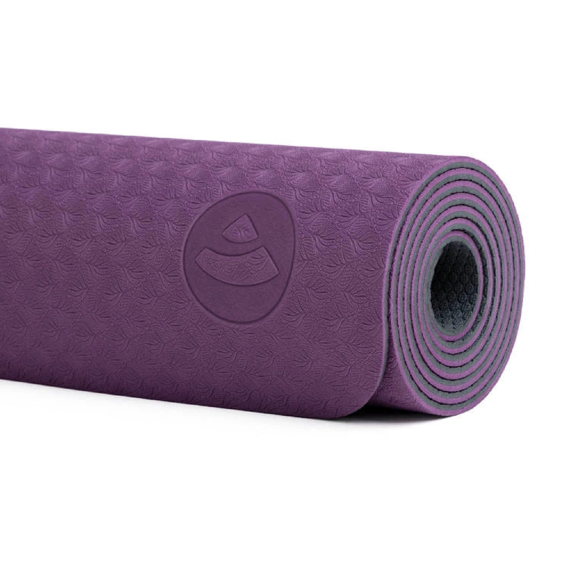 Jógová sada Bodhi Yoga Set Flow: podložka, bloky, popruh – fialová