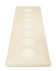 Jógová podložka Yogi &amp; Yogini Premium TPE 5 mm Chakra, béžová